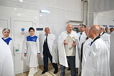 Лукашенко посещает Березовский район