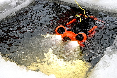 Тестирование подводного дрона-робота провели на Гродненской ГЭС