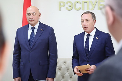 Снопков представил нового министра культуры коллективу ведомства