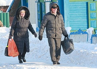 Зима в белорусской глубинке