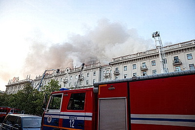 МЧС: пожар на ул.Ленина в Минске ликвидирован, никто не пострадал