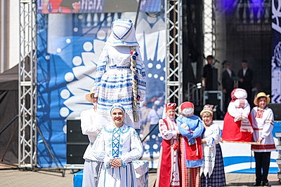 Национальные подворья ярко представлены на фестивале культур в Гродно