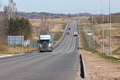 В Лепельском районе идет реконструкция автодороги Р46