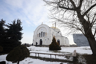 Брестской таможне вручили хоругвь с ликом апостола Матфея