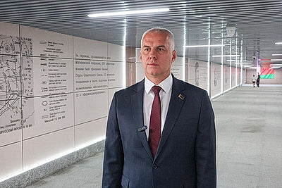 Новый подземный переход с лифтами и тематическим оформлением открыли в Могилеве