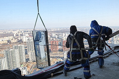 Около 50 тыс.кв.м остекления. Как продвигается строительство Международного финансового центра в Минске