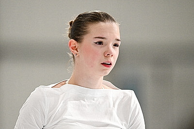 Фигурное катание: Сафонова провела тренировку перед соревнованиями на Олимпиаде