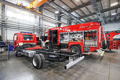 Мобильные госпитали и автолестницы. Что нового презентует крупный белорусский производитель пожарной техники