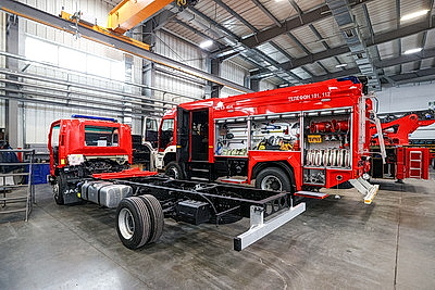 Мобильные госпитали и автолестницы. Что нового презентует крупный белорусский производитель пожарной техники