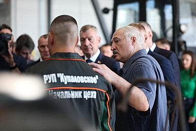 Лукашенко с рабочей поездкой посетил Шкловский район