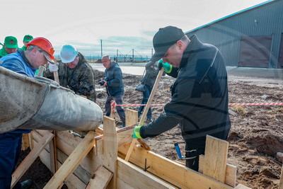 Республиканский субботник: помощь в возведении МТК оказали в Витебском районе