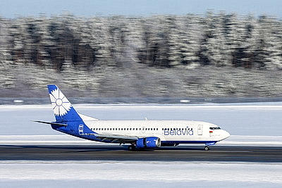Национальный аэропорт Минск впервые провел зимнюю споттинг-сессию для фотографов