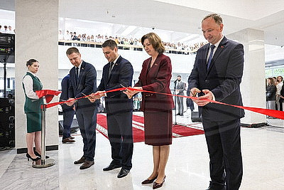 Реконструкция \"Корабля\" закончилась. В Минске открыли обновленный корпус БНТУ