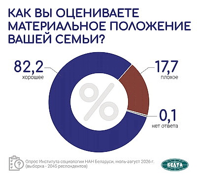 Инфографика. Результаты социсследования по актуальным вопросам соцэкономразвития Беларуси
