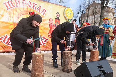 С размахом, звучно и вкусно. Как отпраздновали Масленицу жители Берестовицкого района