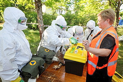 Соревнования среди санитарных и пожарных дружин в Гродно собрали около 400 участников