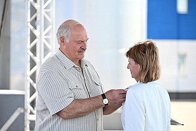 Лукашенко посещает Березовский район
