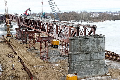 В Речицком районе приступили к реконструкции автомобильного моста через Днепр