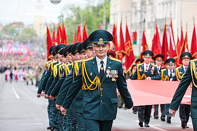 Парад военной техники, памятные акции: 9 Мая в Гомеле