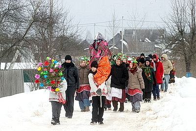 Старинный обряд \"Чырачка\" провели в агрогородке Тонеж