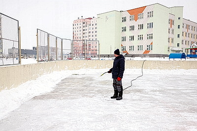 6 хоккейных коробок и 21 ледовую площадку зальют в Гродно