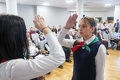 Более 40 ребят вступили в ряды общественных объединений Могилева