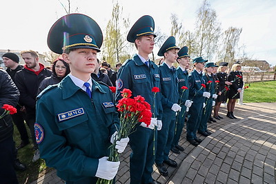 Памятный знак в честь героев-ликвидаторов чернобыльской аварии открыли в Орше