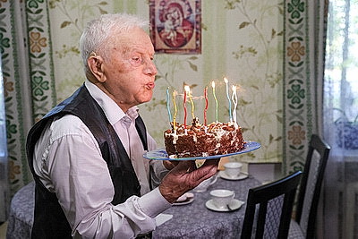 В Минске поздравили ветерана ВОВ Федора Фещенко с 101-летием