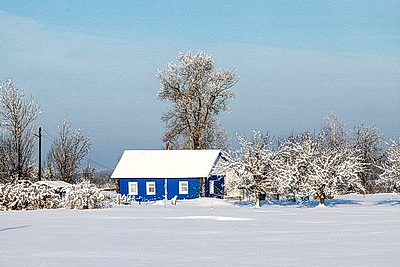 Зима в белорусской глубинке