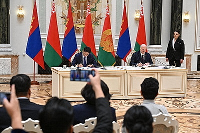 Президенты Беларуси и Монголии обменялись ратификационными грамотами Договора о дружбе и сотрудничестве