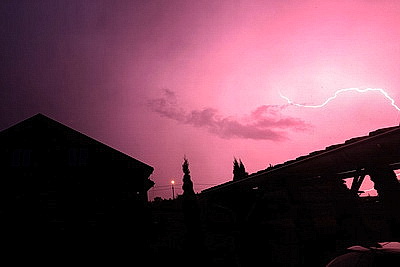 Ночная гроза в Гродно