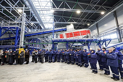 Для экономики и экологии. Под Новополоцком открыли комплекс по обращению с отходами