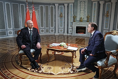 Лукашенко дал интервью журналисту телеканала RT Рику Санчесу