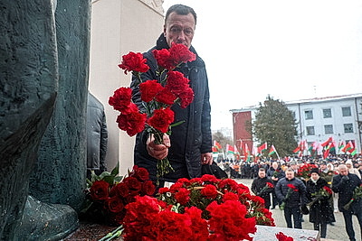 Девизом было и остается \"Своих не бросать\". В Могилеве прошел митинг ко Дню памяти воинов-интернационалистов