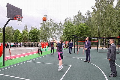 Многофункциональную спортплощадку открыли в Малорите
