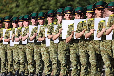 Память пограничников почтили в Бресте акцией \"Боевой расчет\"
