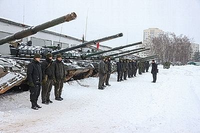 Смотр танкового батальона 120-й отдельной мехбригады прошел в рамках внезапной проверки ВС