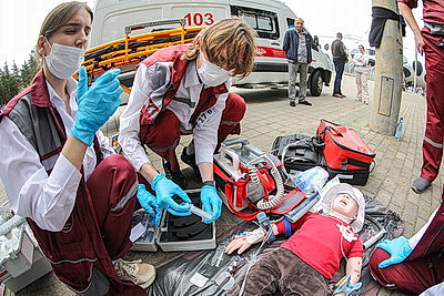 В Борисове прошли соревнования бригад скорой медицинской помощи Минской области