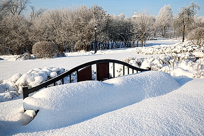 Солнечный январский день в Минске