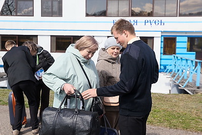 Круизный теплоход \"Белая Русь\" отправился в свой первый рейс в 2026 году