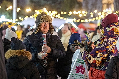 Новогодние гулянья проходят в столице и регионах
