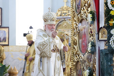 Патриарх Кирилл возглавил Божественную литургию в Свято-Воскресенском соборе Бреста