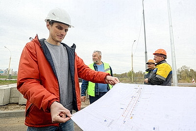 Монтаж пролетных сооружений на новой ветке моста через Мухавец в центре Бреста планируют начать летом