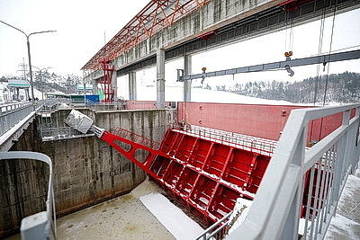 Тестирование подводного дрона-робота провели на Гродненской ГЭС
