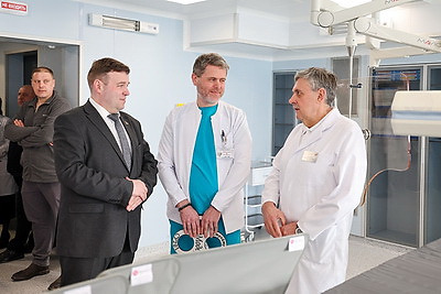 Современный ангиографический комплекс открыли в 10-й больнице Минска