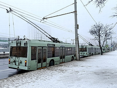В Минске из-за повреждения контактной сети остановилось движение троллейбусов на многих маршрутах