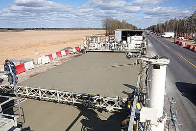 В Могилевской области проходит реконструкция трассы Р122 Могилев-Чаусы