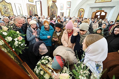 Частица Пояса Пресвятой Богородицы доставлена в Свято-Духов кафедральный собор в Минске