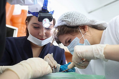 Международная студенческая олимпиада по хирургии собрала в ГрГМУ 11 команд из Беларуси, России, Кыргызстана и Узбекистана