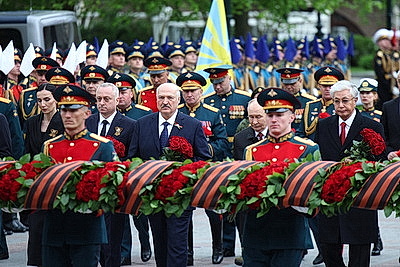 Лукашенко в Москве принял участие в торжествах в честь Дня Победы